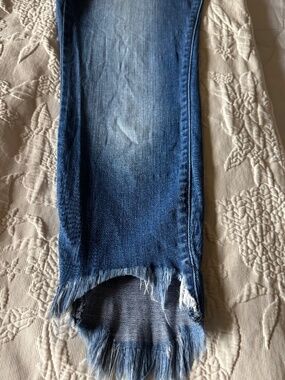 Ms.Cello skinny high low leg distressed ankle Jean size 14